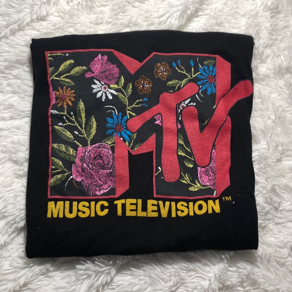 MTV Black Graphic Tee